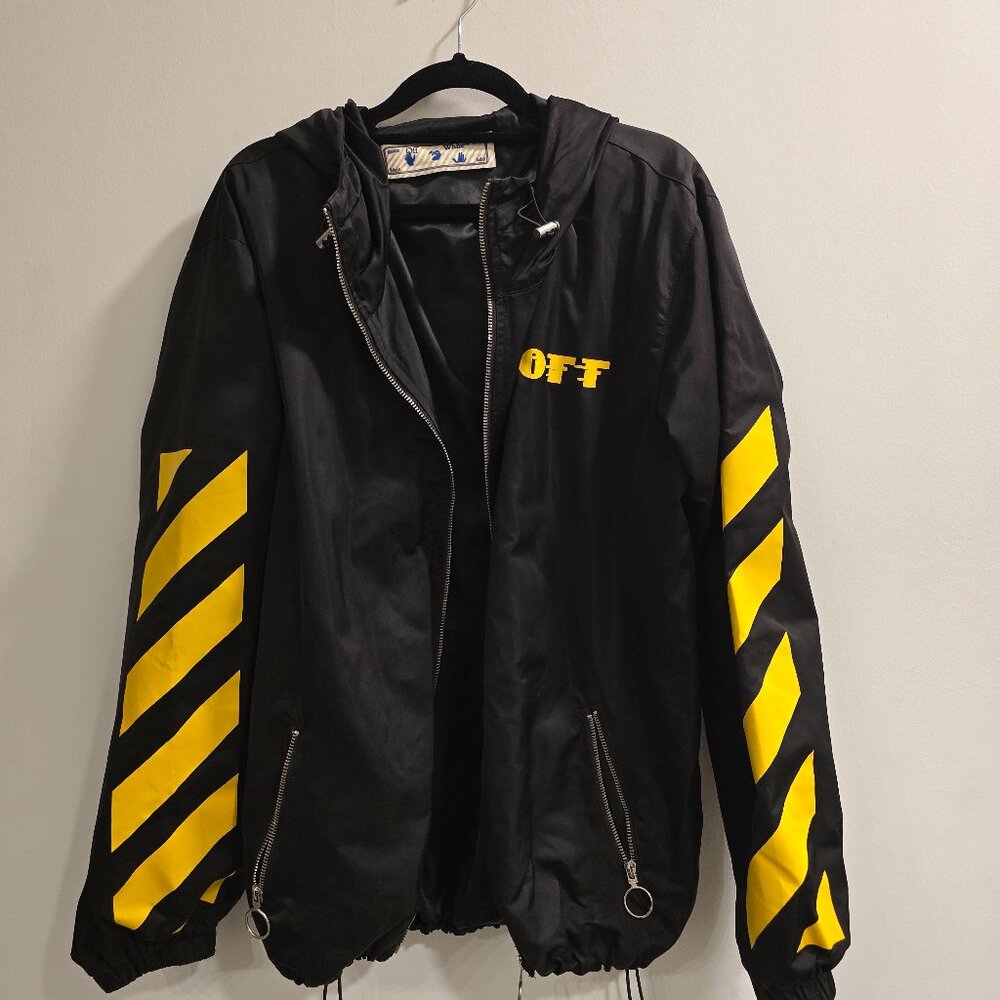 Offwhite Black Yellow Windbreaker